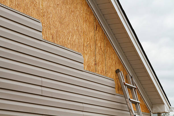 Professional Siding Installation technician working in Moseley, VA